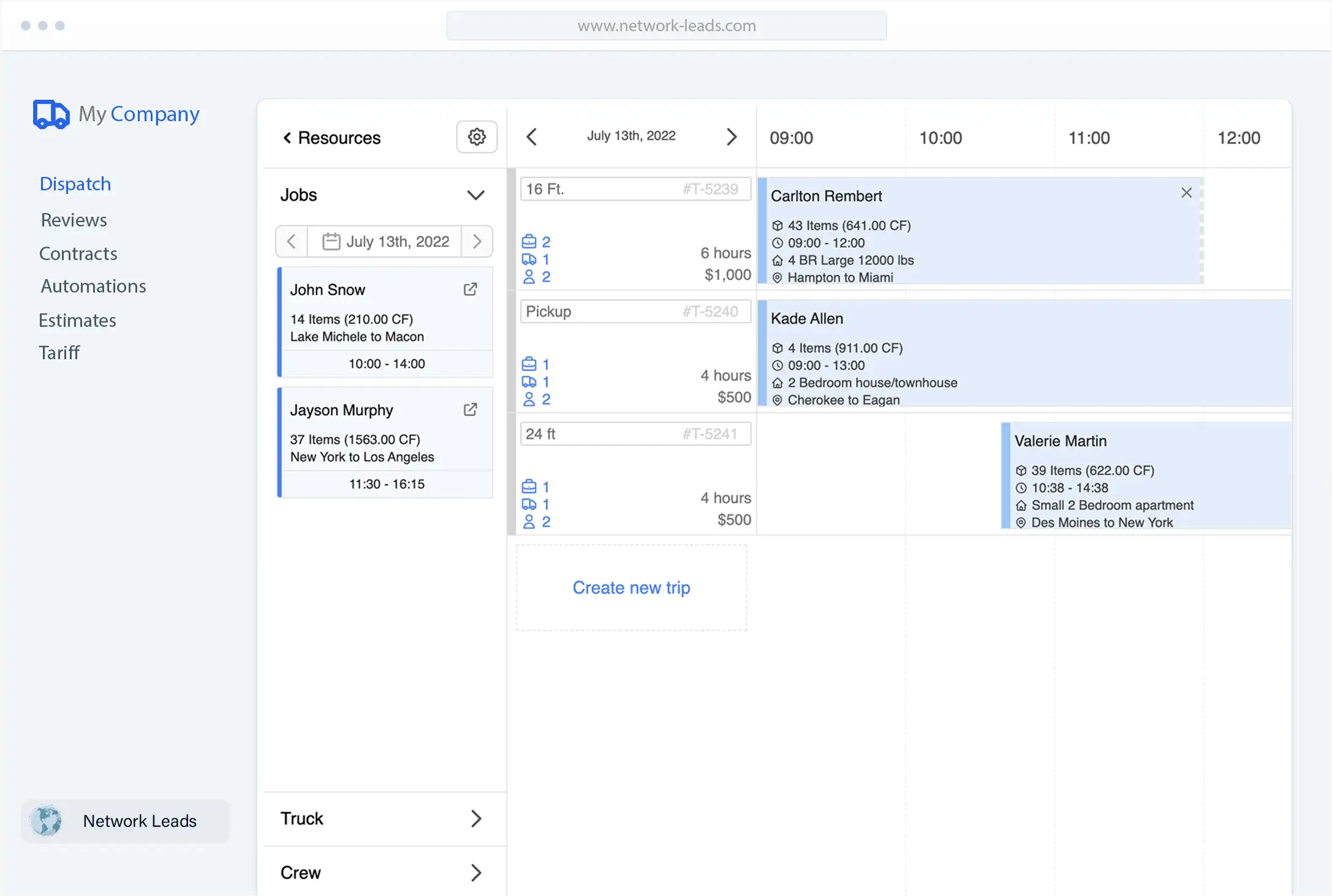 Moving Software and CRM - Network Leads